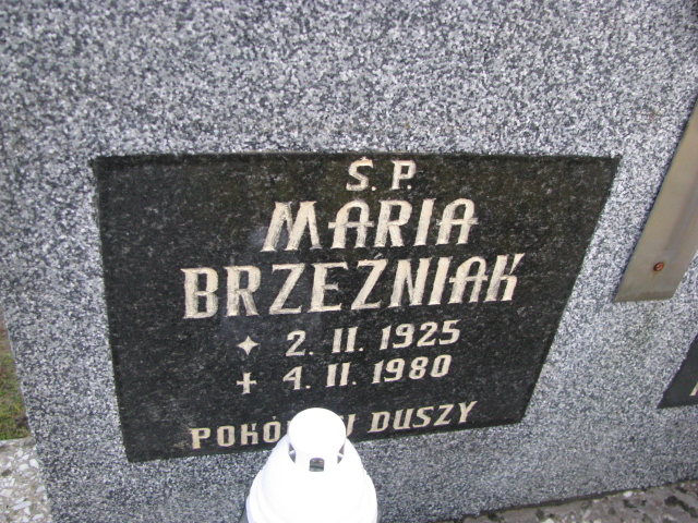 Maria Brzeźniak 1925 Babice - Grobonet - Wyszukiwarka osób pochowanych