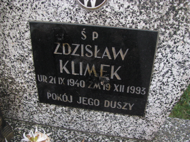 Zdzisław Klimek 1940 Babice - Grobonet - Wyszukiwarka osób pochowanych